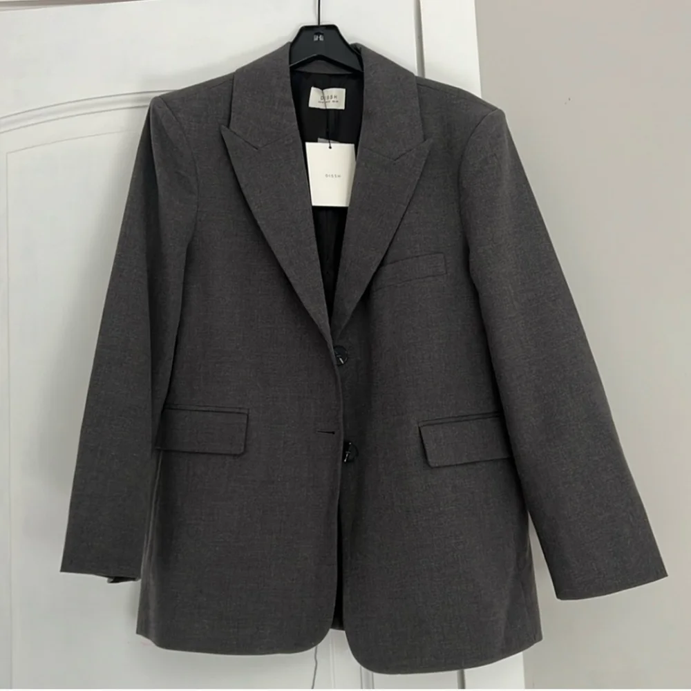 Dissh Harley Charcoal Boyfriend Blazer - Picture 2 of 6